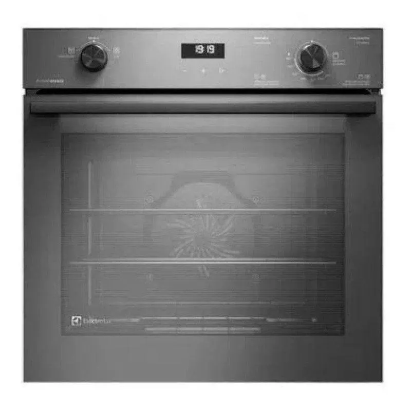 Forno A Gás De Embutir Electrolux 80L Cinza Experience Preto 220V