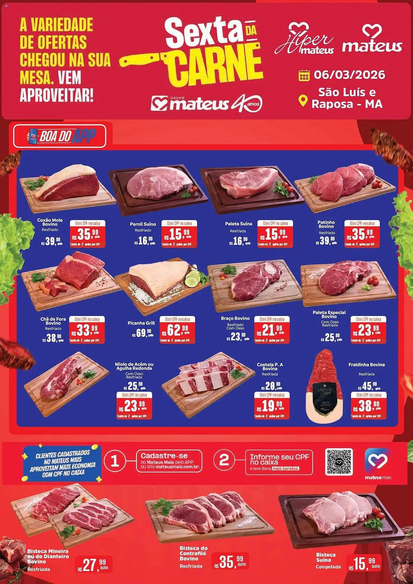 Encarte de Catálogo Supermercados Mateus 6 de março até 6 de março 2026 - Pagina 1