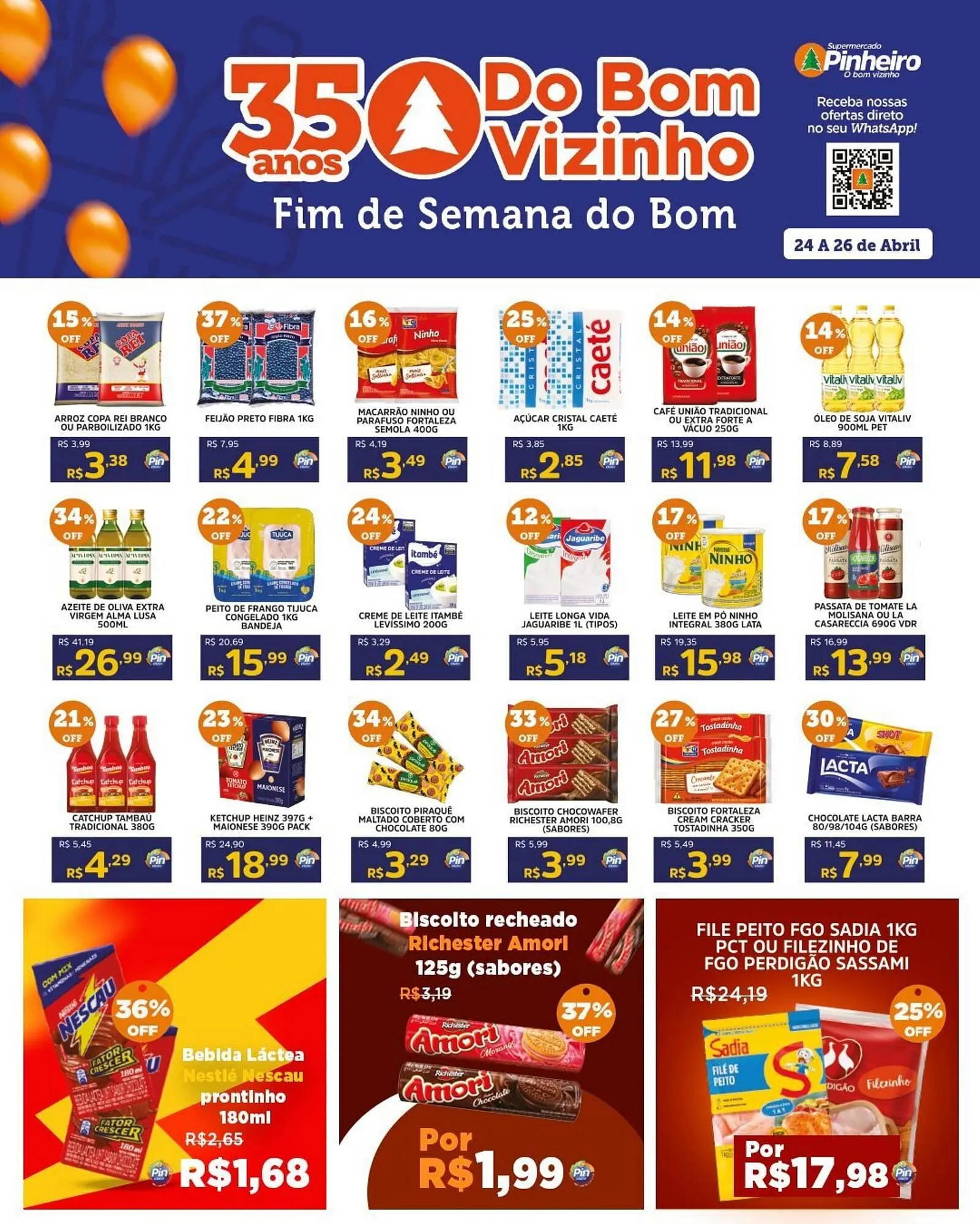 Encarte de Encarte Pinheiro Supermercado 24 de abril até 26 de abril 2026 - Pagina 2