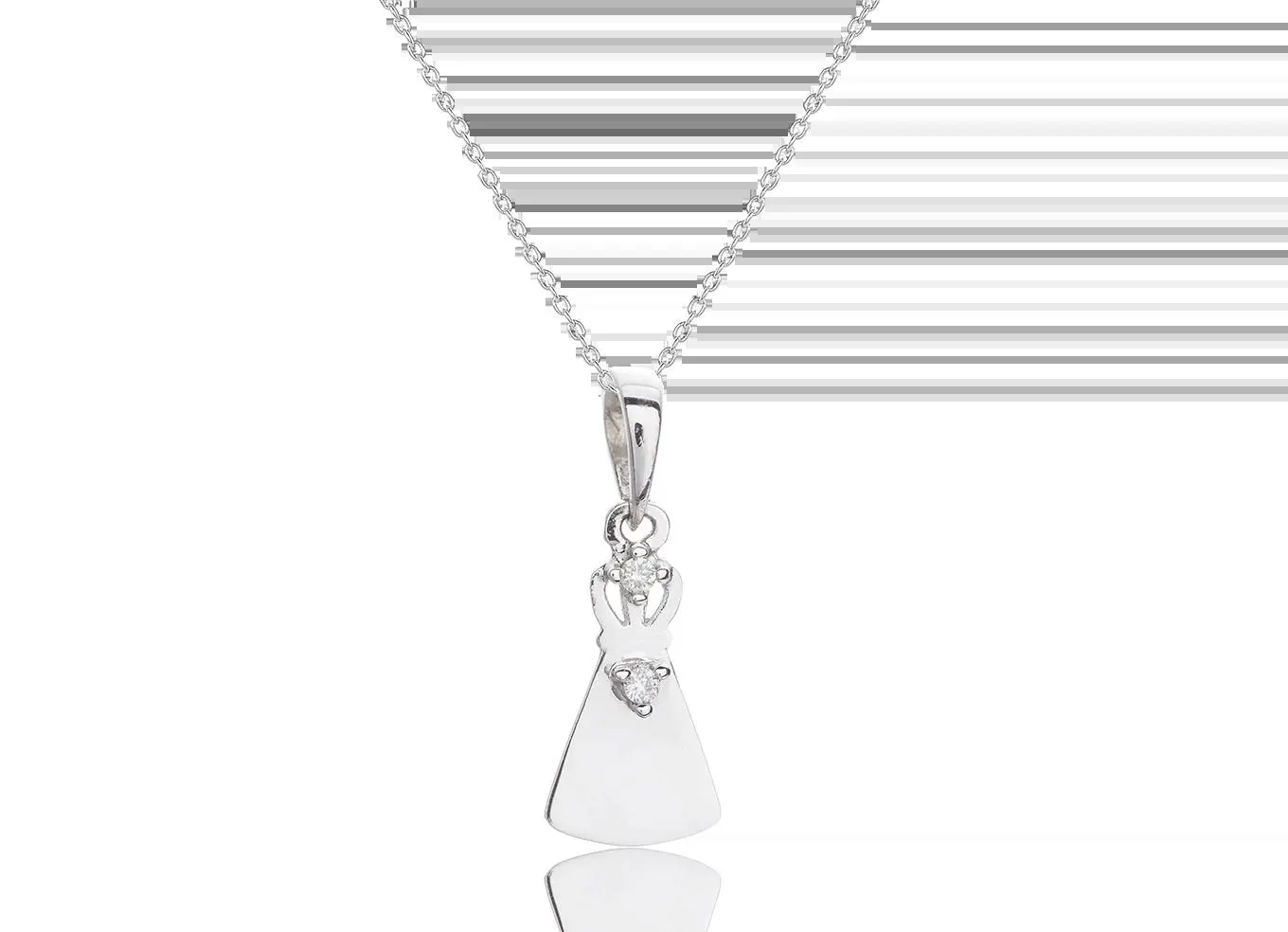 Pingente Miraculous White Gold