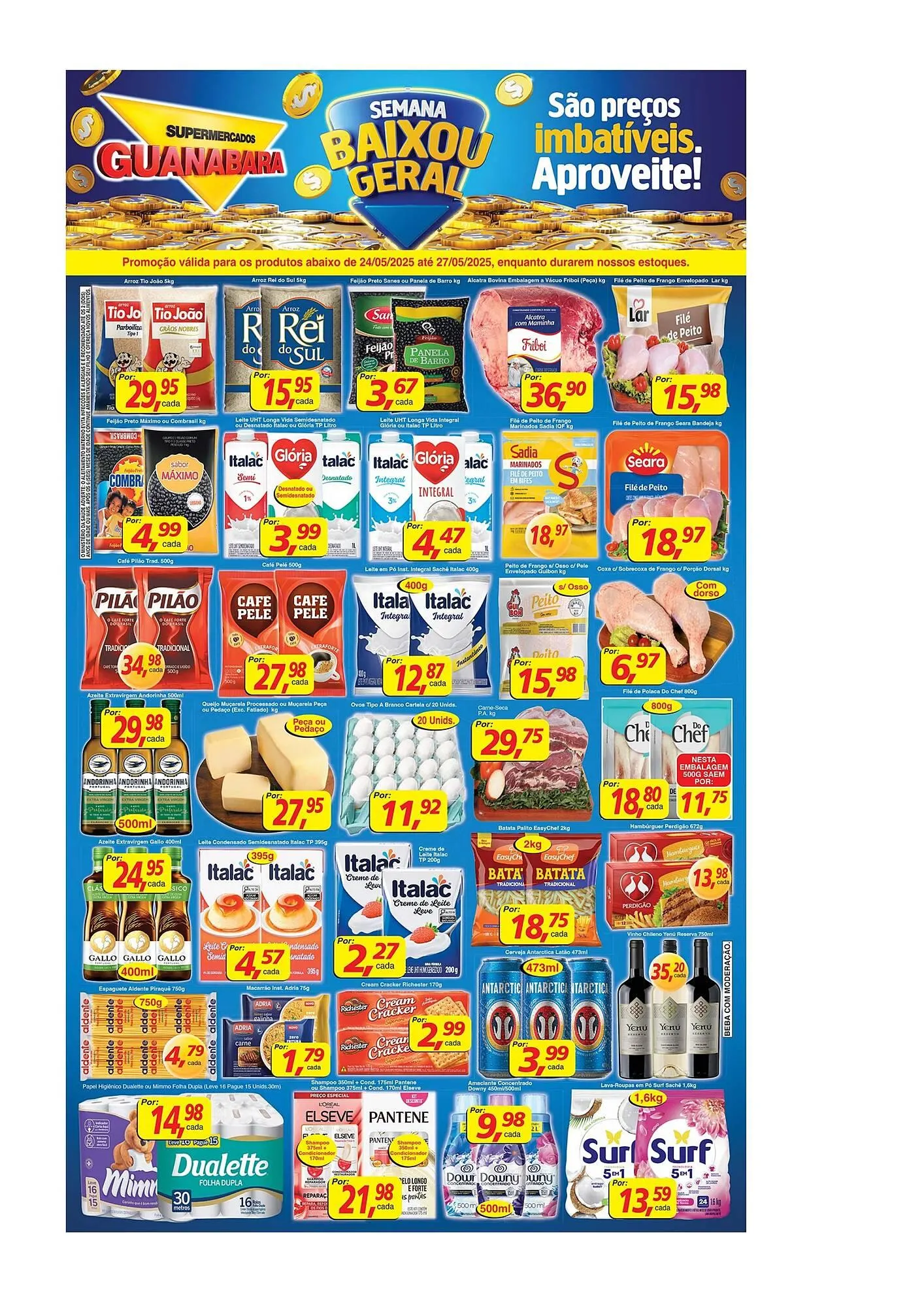 Encarte de Catálogo Supermercados Guanabara 24 de maio até 27 de maio 2025 - Pagina 1