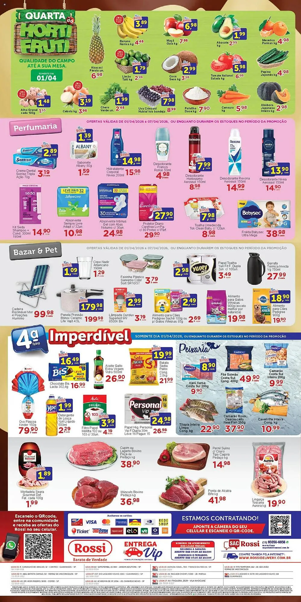 Encarte de Folheto Rossi Supermercado 1 de abril até 7 de abril 2026 - Pagina 4