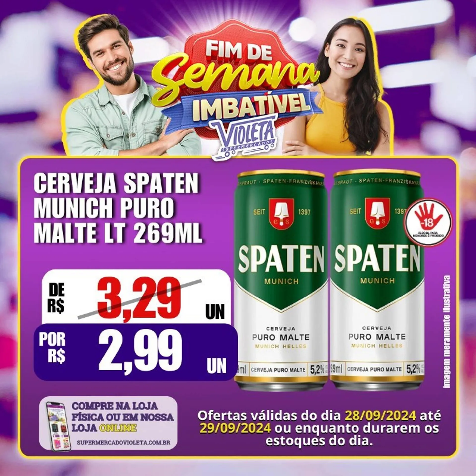 Encarte de Catálogo Violeta Supermercados 28 de setembro até 29 de setembro 2024 - Pagina 3