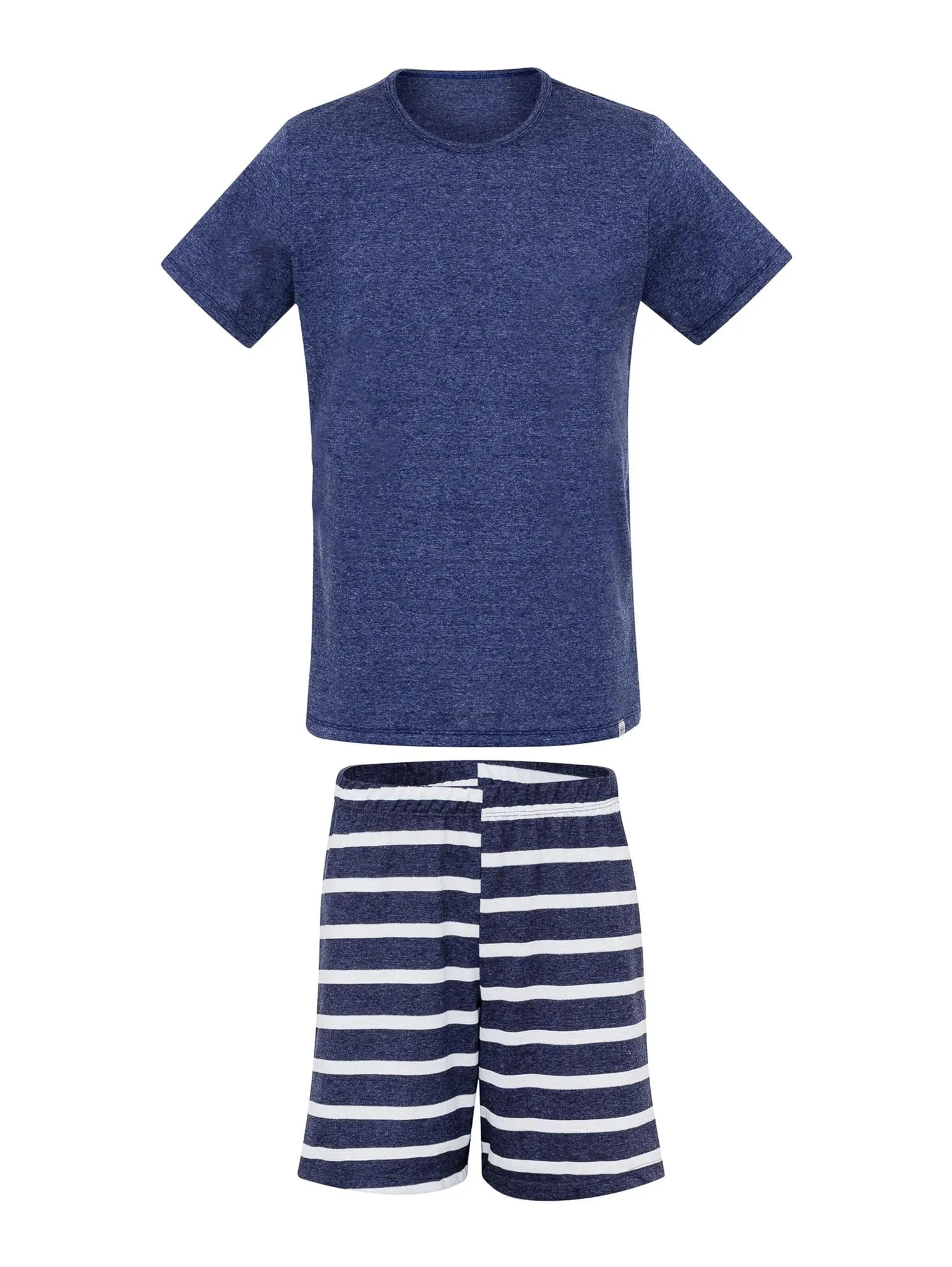 Pijama Masculino Manga Curta Blue Stripes