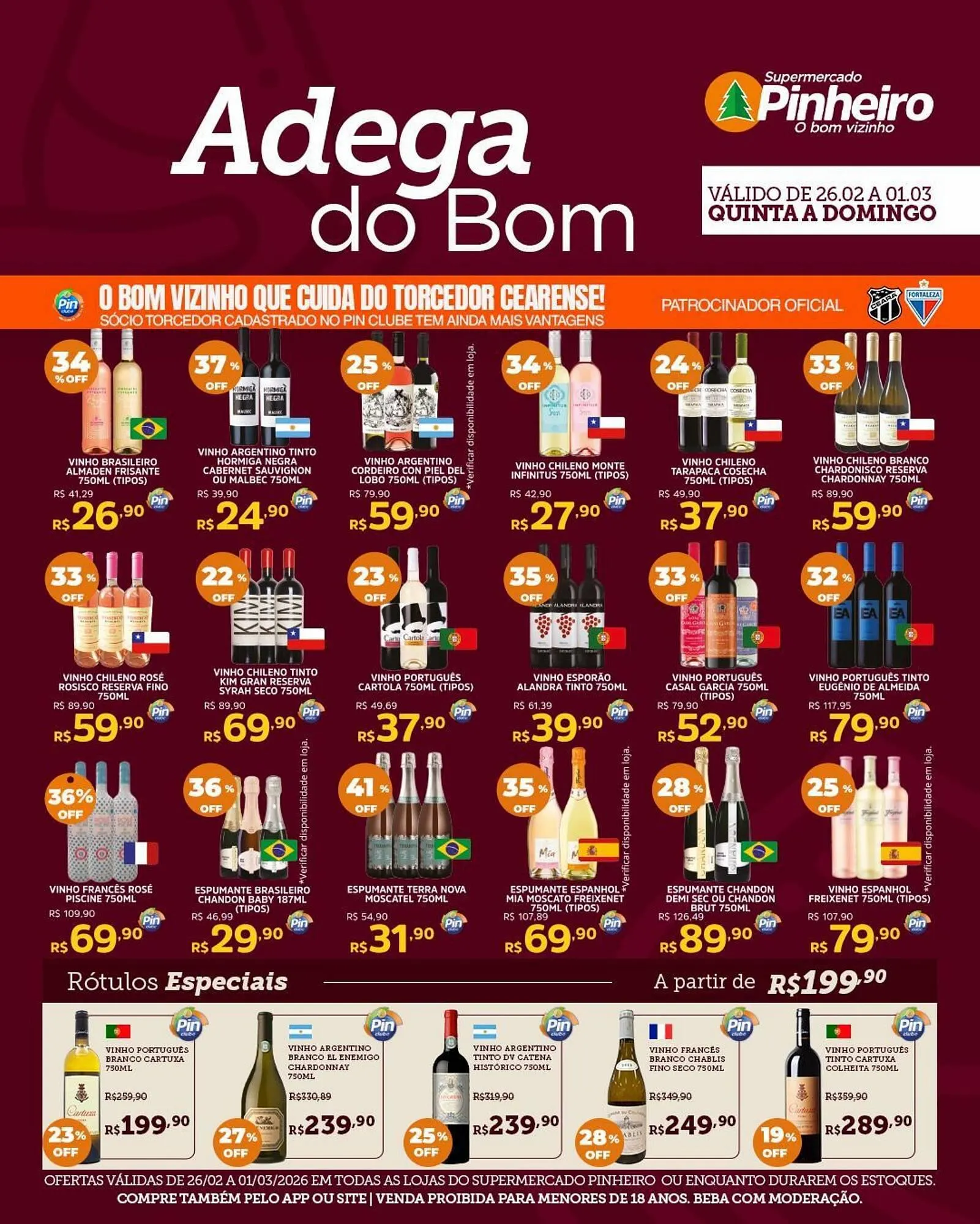 Encarte de Encarte Pinheiro Supermercado 26 de fevereiro até 1 de março 2026 - Pagina 2