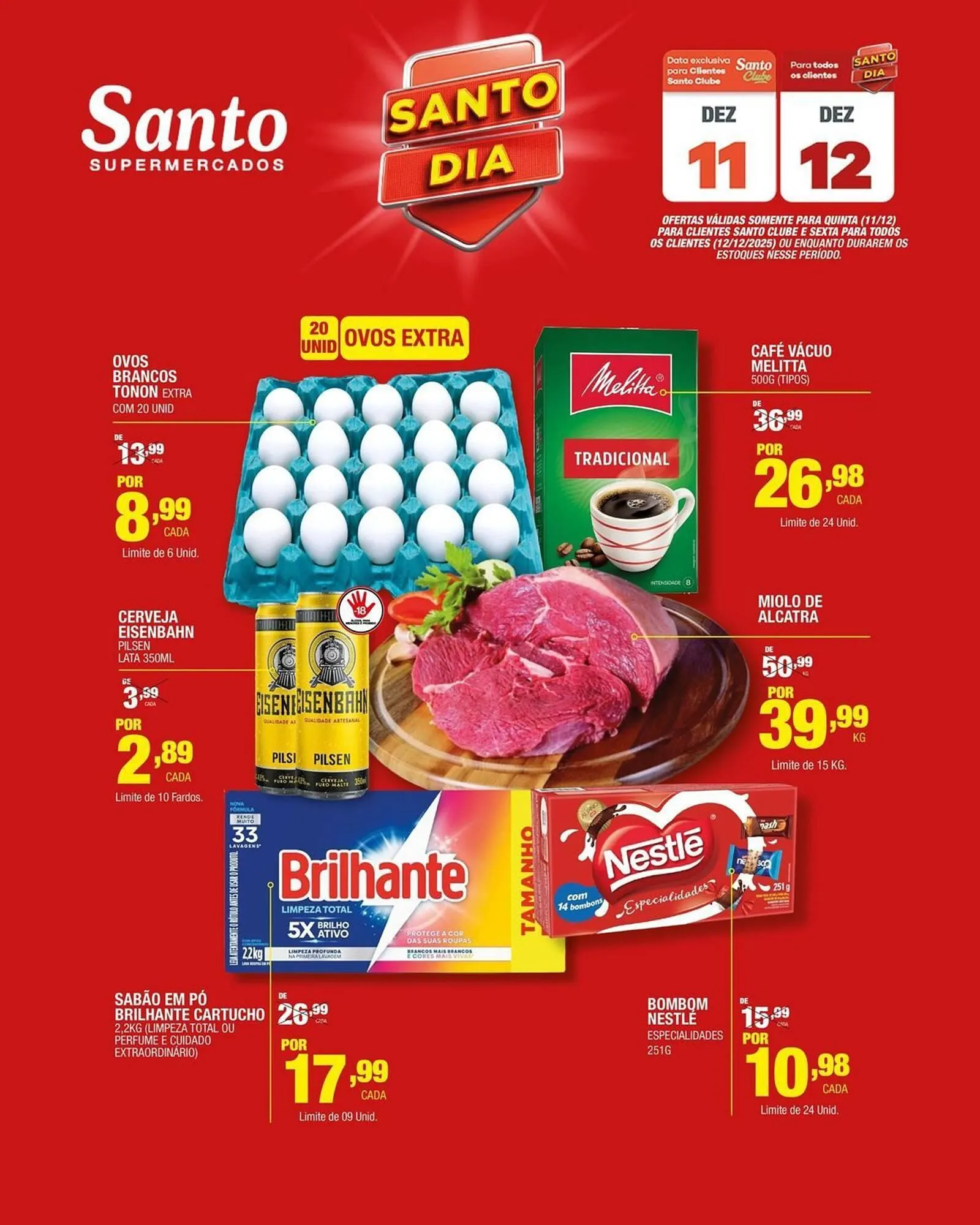 Encarte de Catálogo Santo Supermercados 10 de dezembro até 16 de dezembro 2025 - Pagina 6