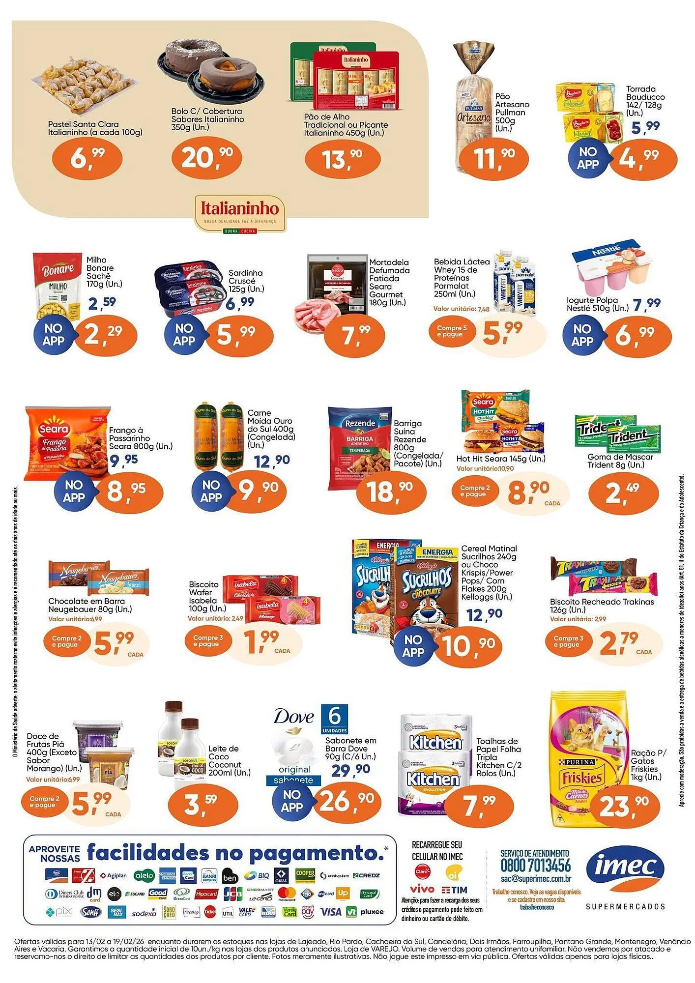 Encarte de Catálogo Imec Supermercados 13 de fevereiro até 19 de fevereiro 2026 - Pagina 2