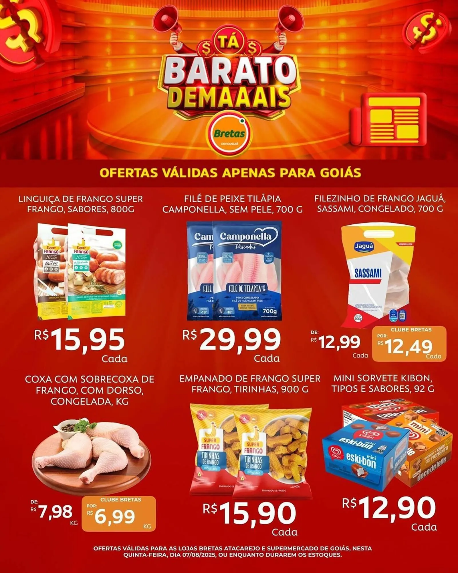 Encarte de Catálogo Supermercados Bretas 7 de agosto até 18 de agosto 2025 - Pagina 4