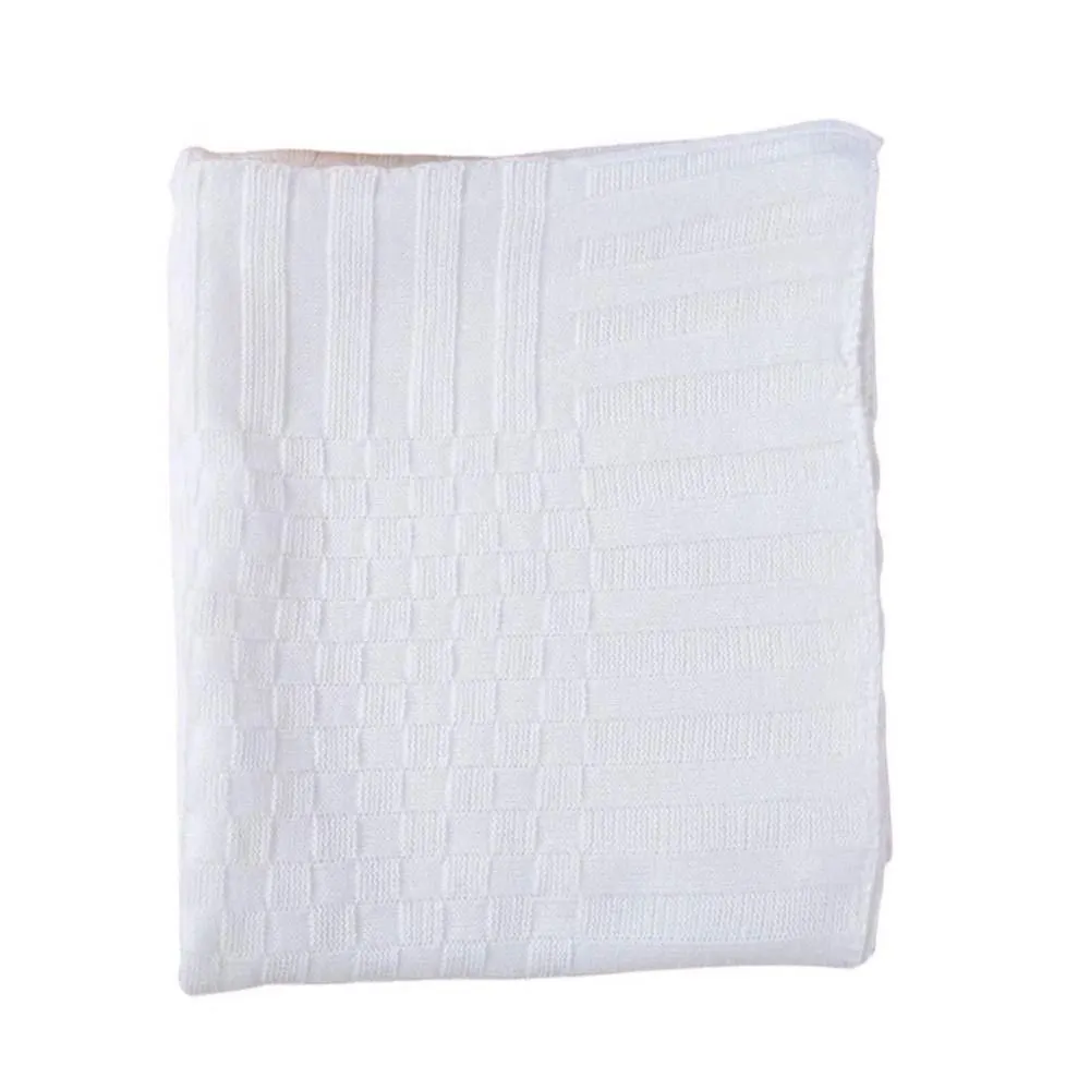 Manta De Tricô 80X100cm Havan Baby - Branco