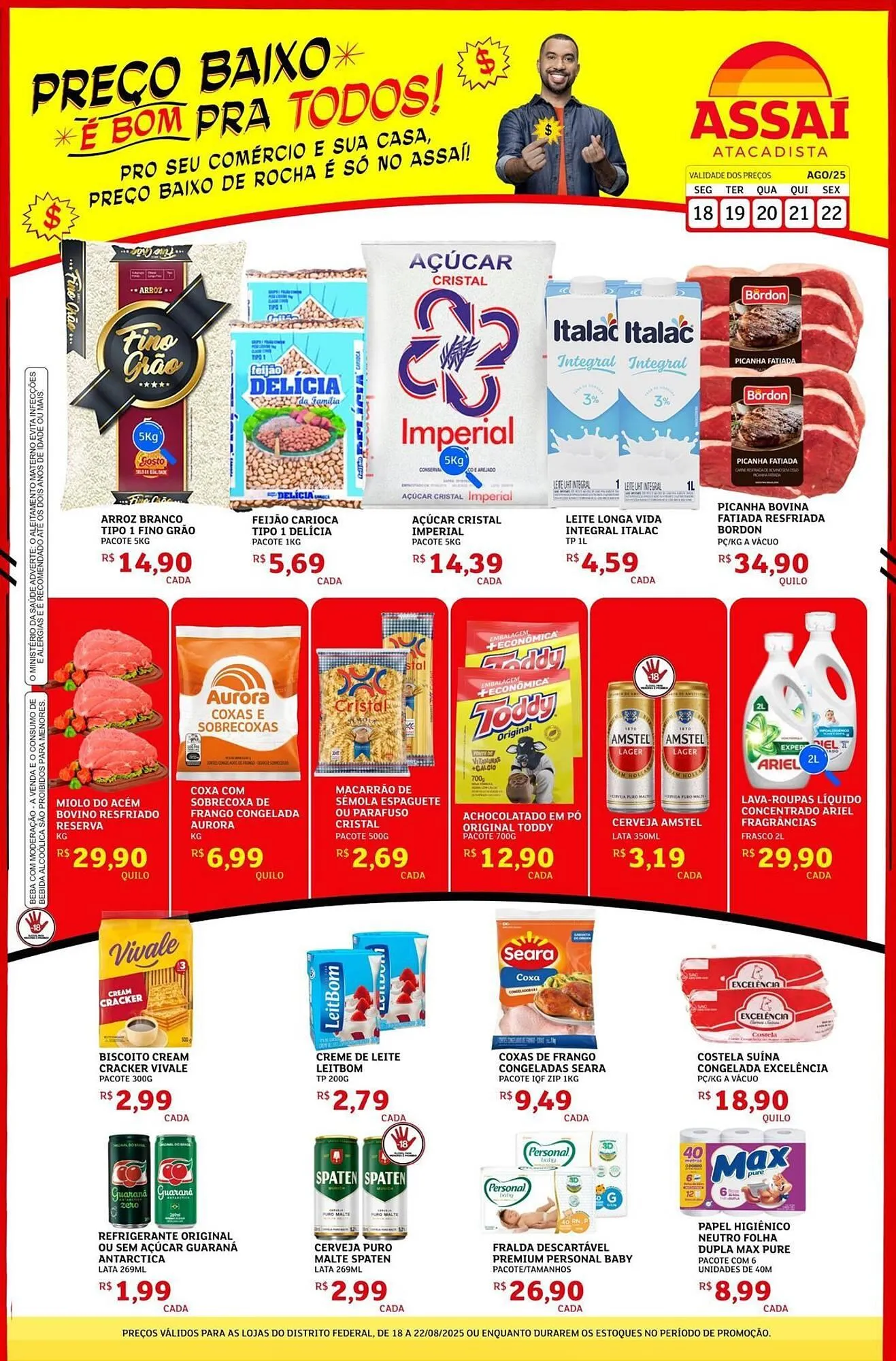Encarte de Catálogo Assaí Atacadista 18 de agosto até 22 de agosto 2025 - Pagina 1