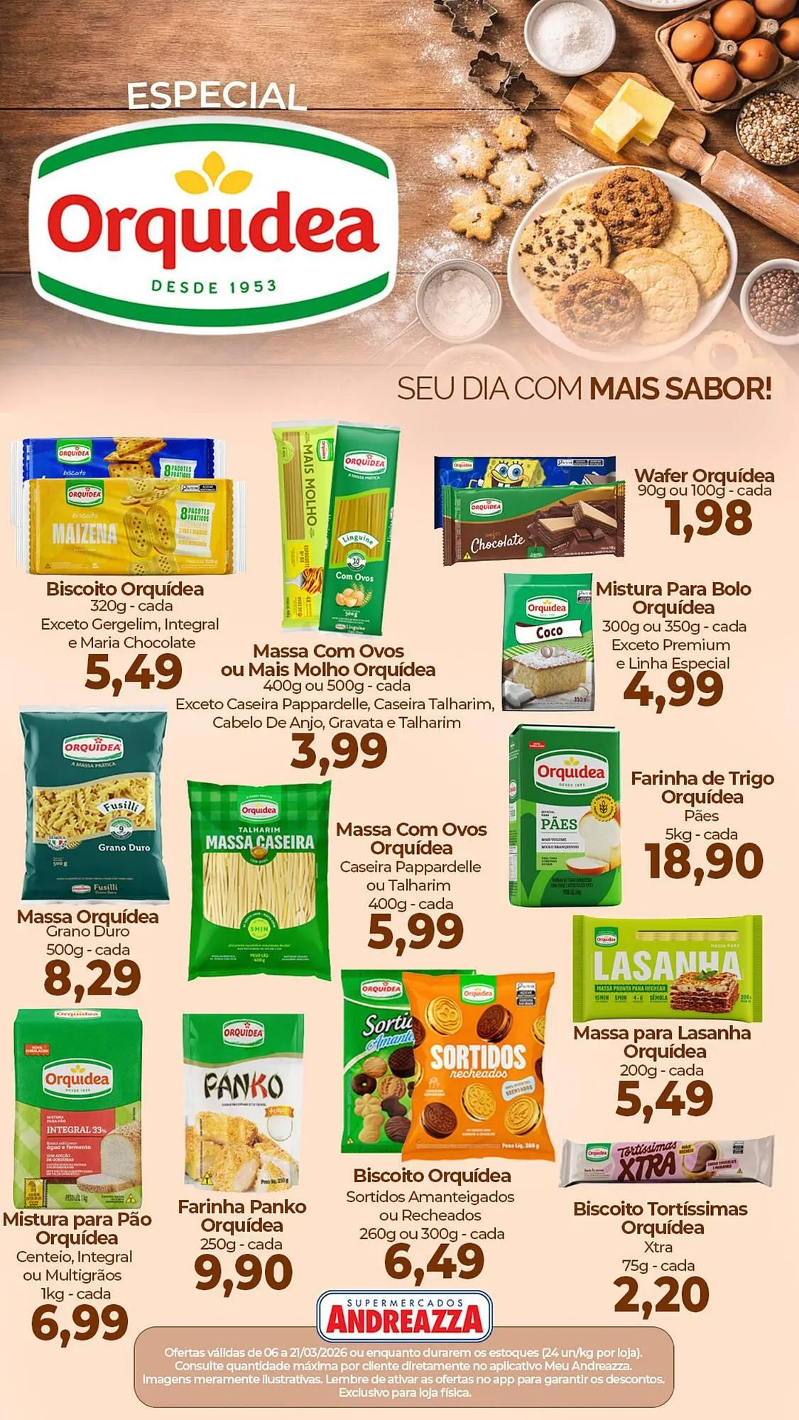 Encarte de Catálogo Supermercados Andreazza 6 de março até 21 de março 2026 - Pagina 1