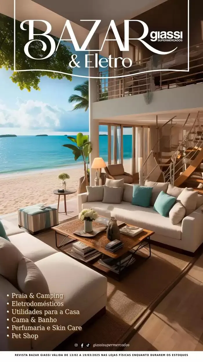 Encarte de Bazar Giassi 14 de fevereiro até 19 de março 2025 - Pagina 1
