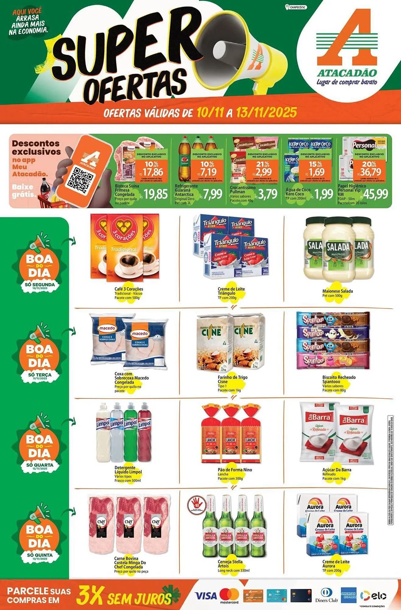 Encarte de Folheto Atacadão 10 de novembro até 13 de novembro 2025 - Pagina 1