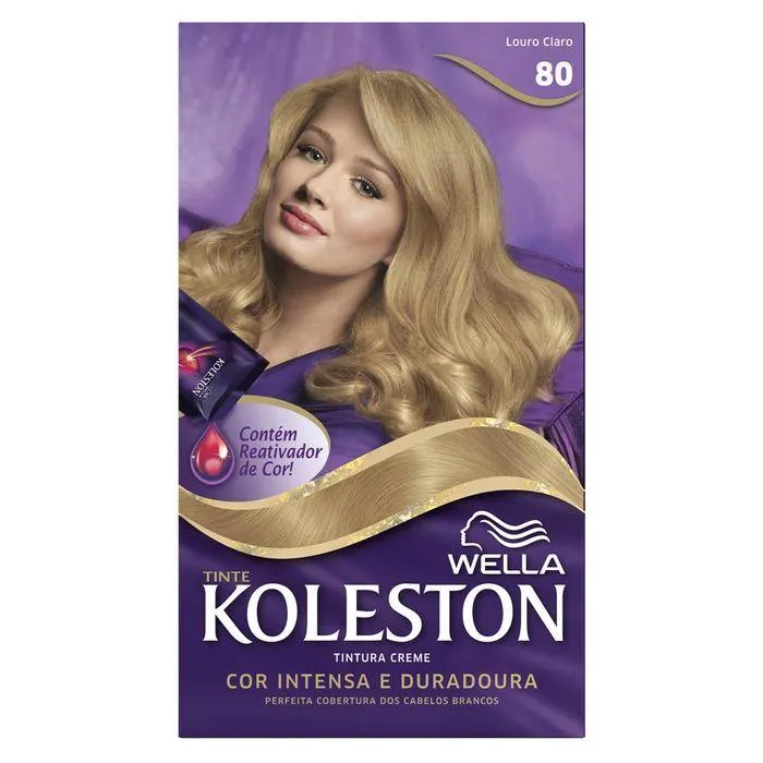 Tintura Creme Koleston Louro Claro 80