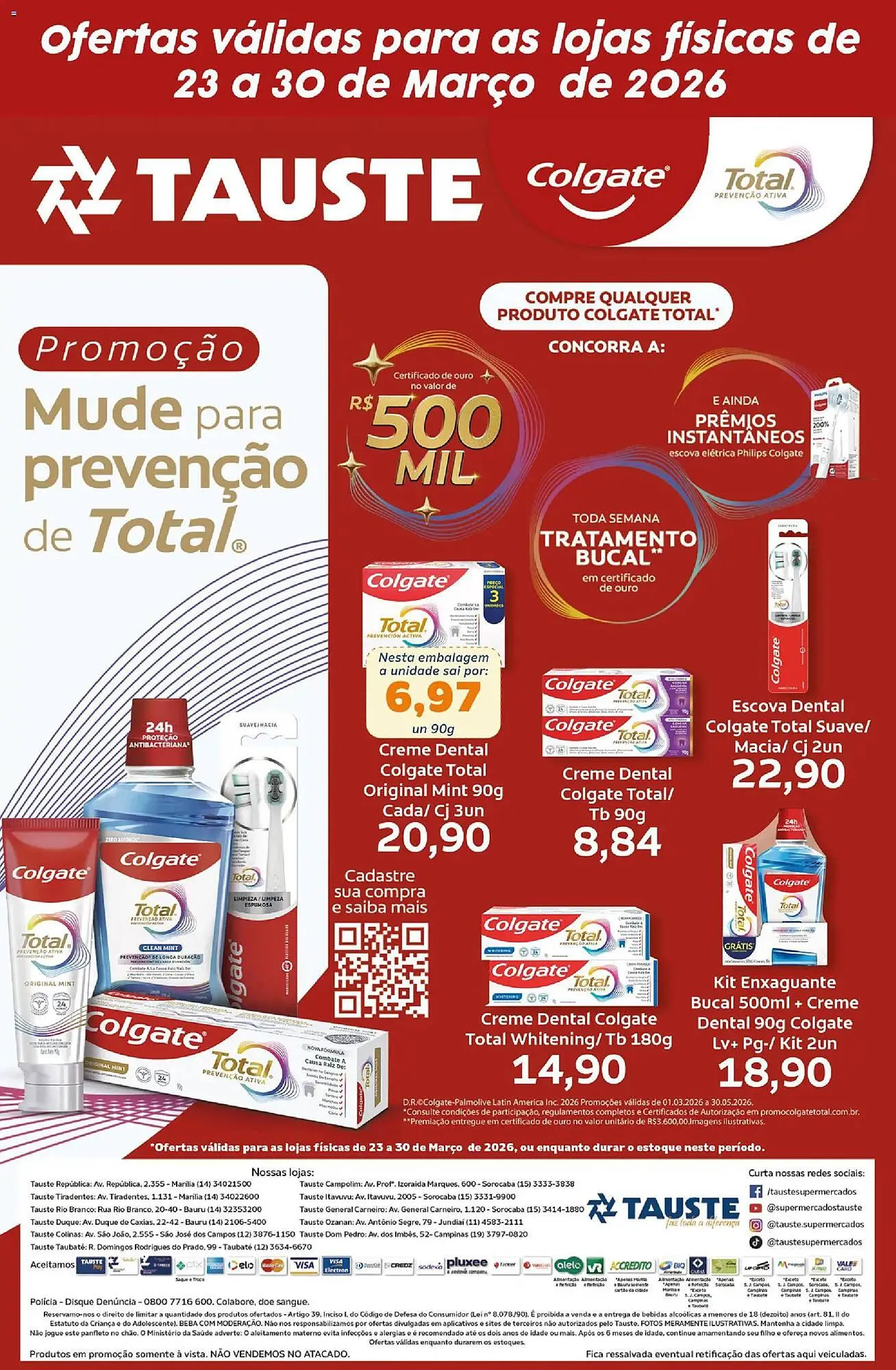 Encarte de Catálogo Supermercados Tauste 23 de março até 30 de março 2026 - Pagina 1