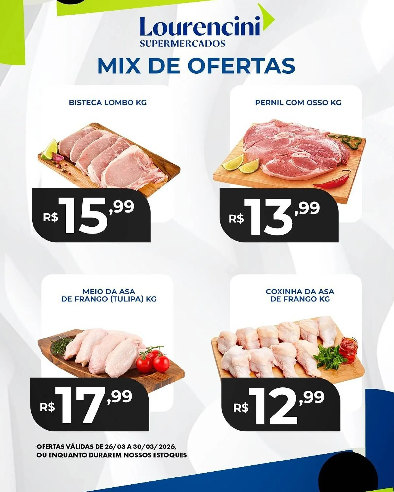 Encarte de Catálogo Lourencini Supermercados 27 de março até 30 de março 2026 - Pagina 1