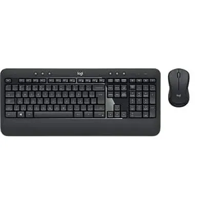 Combo Teclado e Mouse sem fio Logitech MK540 com Teclado com Apoio para as Mãos, Mouse Ambidestro, USB, Pilhas Inclusas e Layout ABNT2 CX 1 UN