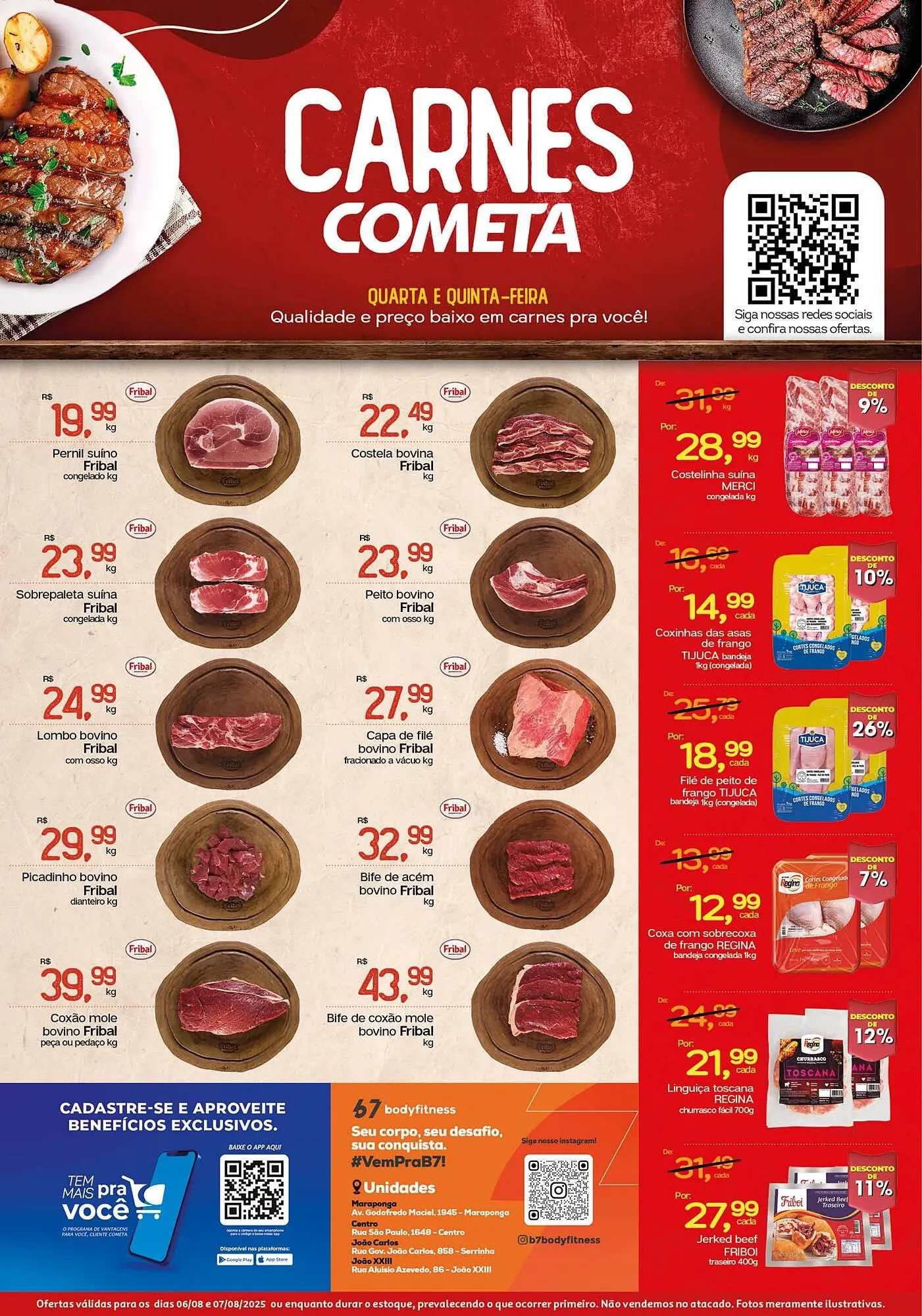 Encarte de Catálogo Cometa Supermercados 6 de agosto até 7 de agosto 2025 - Pagina 1