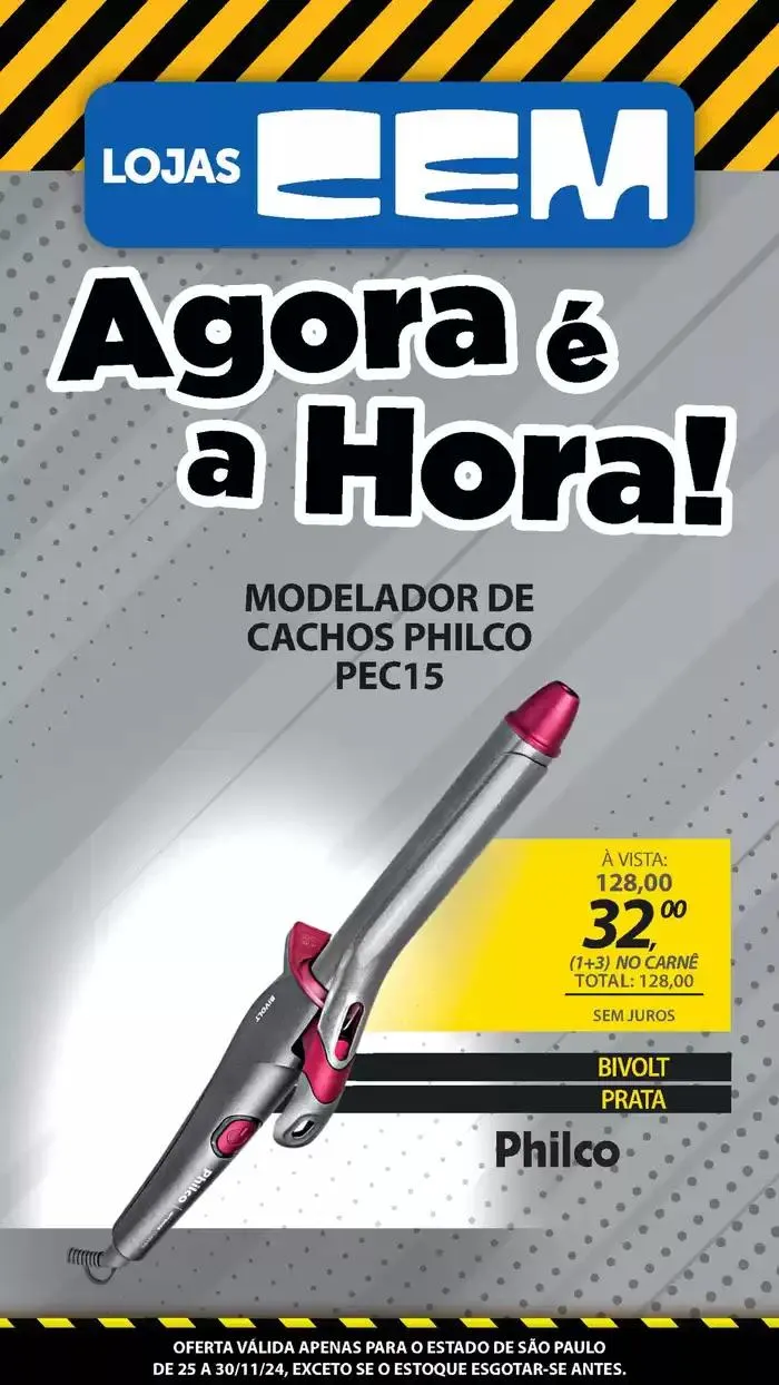 Encarte de Encarte Lojas Cem 26 de novembro até 30 de novembro 2024 - Pagina 63