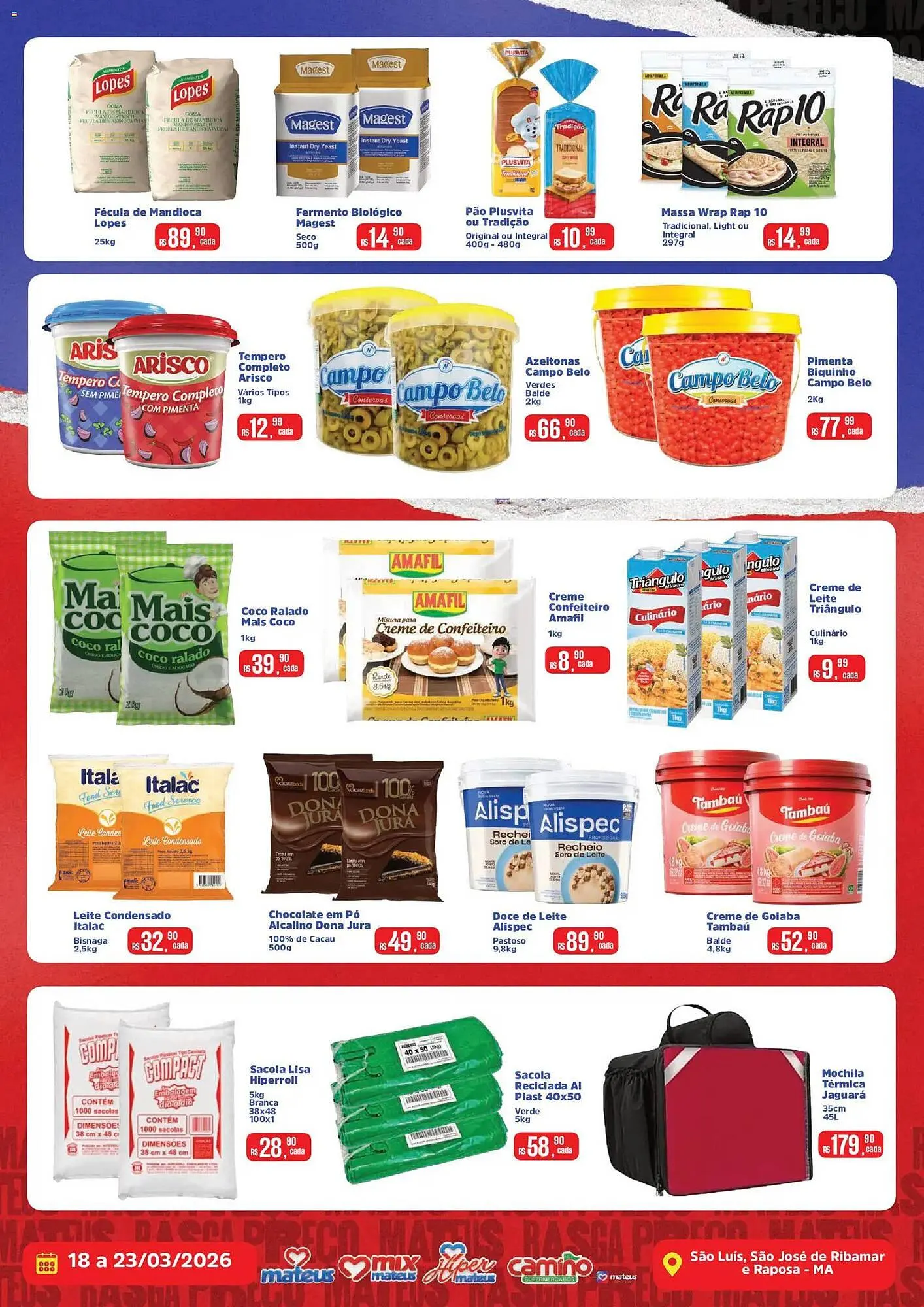Encarte de Catálogo Supermercados Mateus 18 de março até 23 de março 2026 - Pagina 2