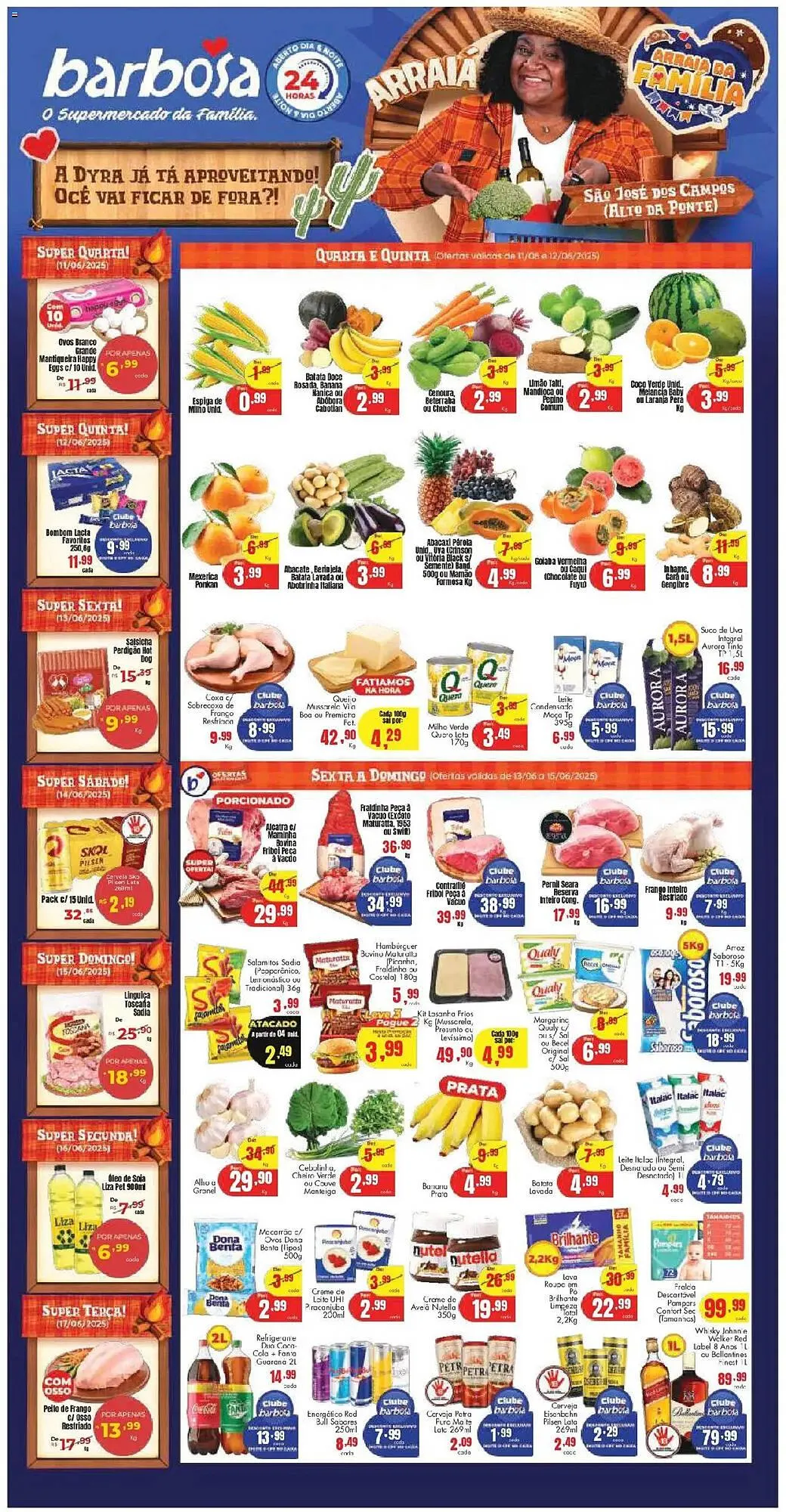 Encarte de Catálogo Barbosa Supermercados 11 de junho até 17 de junho 2025 - Pagina 1