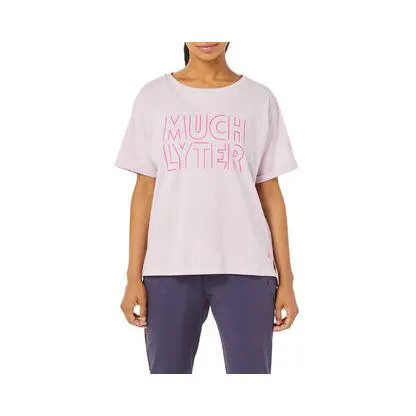 Camiseta ASICS Heritage Font Graphic - Feminina - Rosa