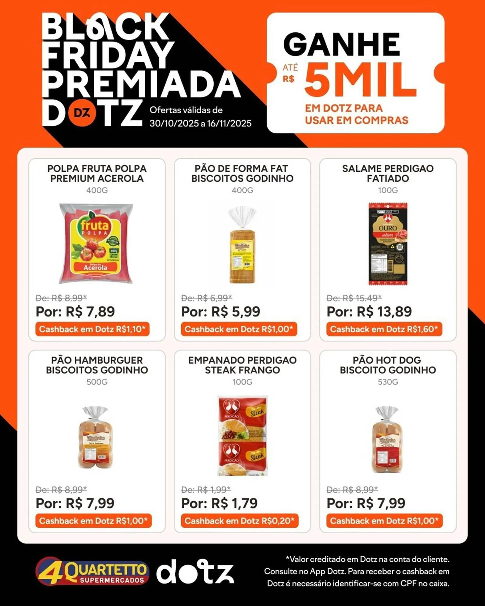 Encarte de Catálogo Quartetto Supermercados 30 de outubro até 16 de novembro 2025 - Pagina 3