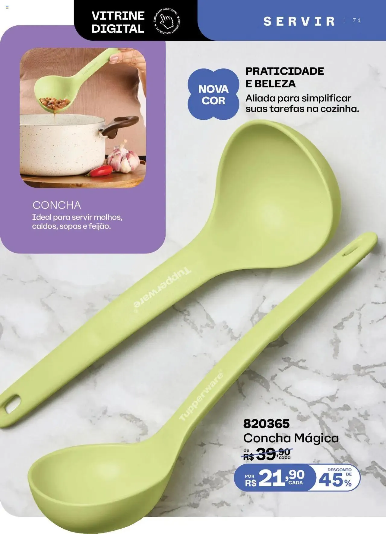 Encarte de Tupperware - Catálogo Vitrine 03 1 de março até 31 de março 2025 - Pagina 71