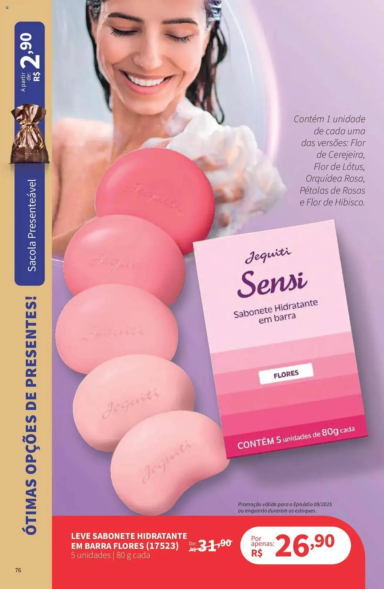 Encarte de Catálogo Jequiti 19 de junho até 17 de julho 2025 - Pagina 76