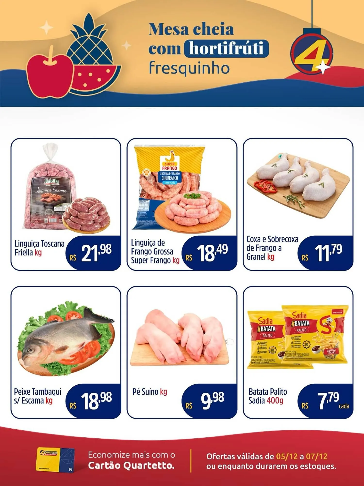Encarte de Catálogo Quartetto Supermercados 5 de dezembro até 7 de dezembro 2025 - Pagina 5