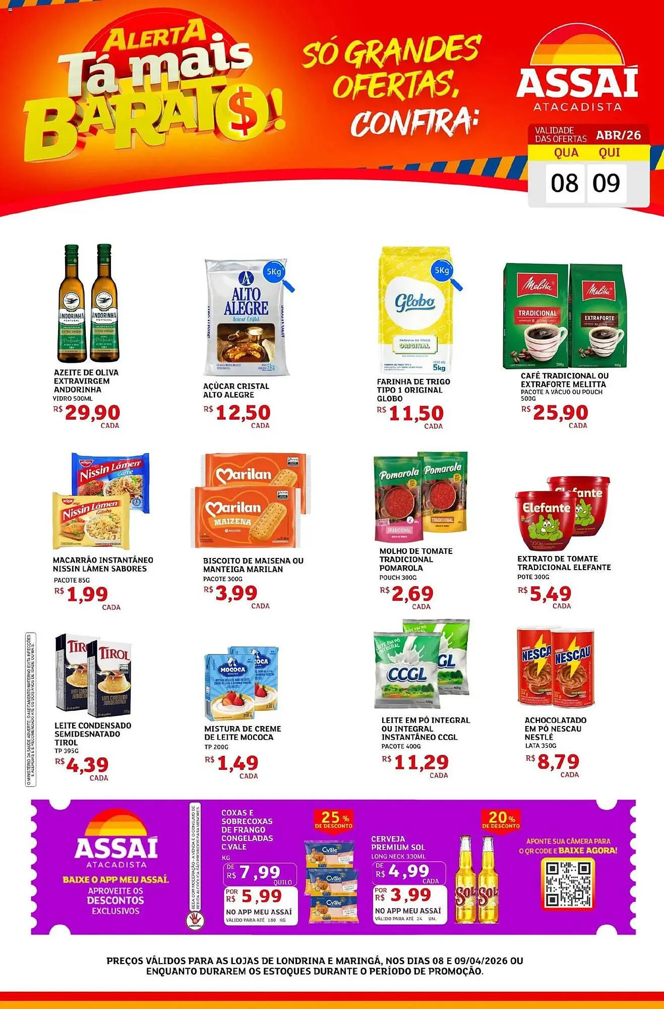 Encarte de Encarte Assaí Atacadista 8 de abril até 9 de abril 2026 - Pagina 1
