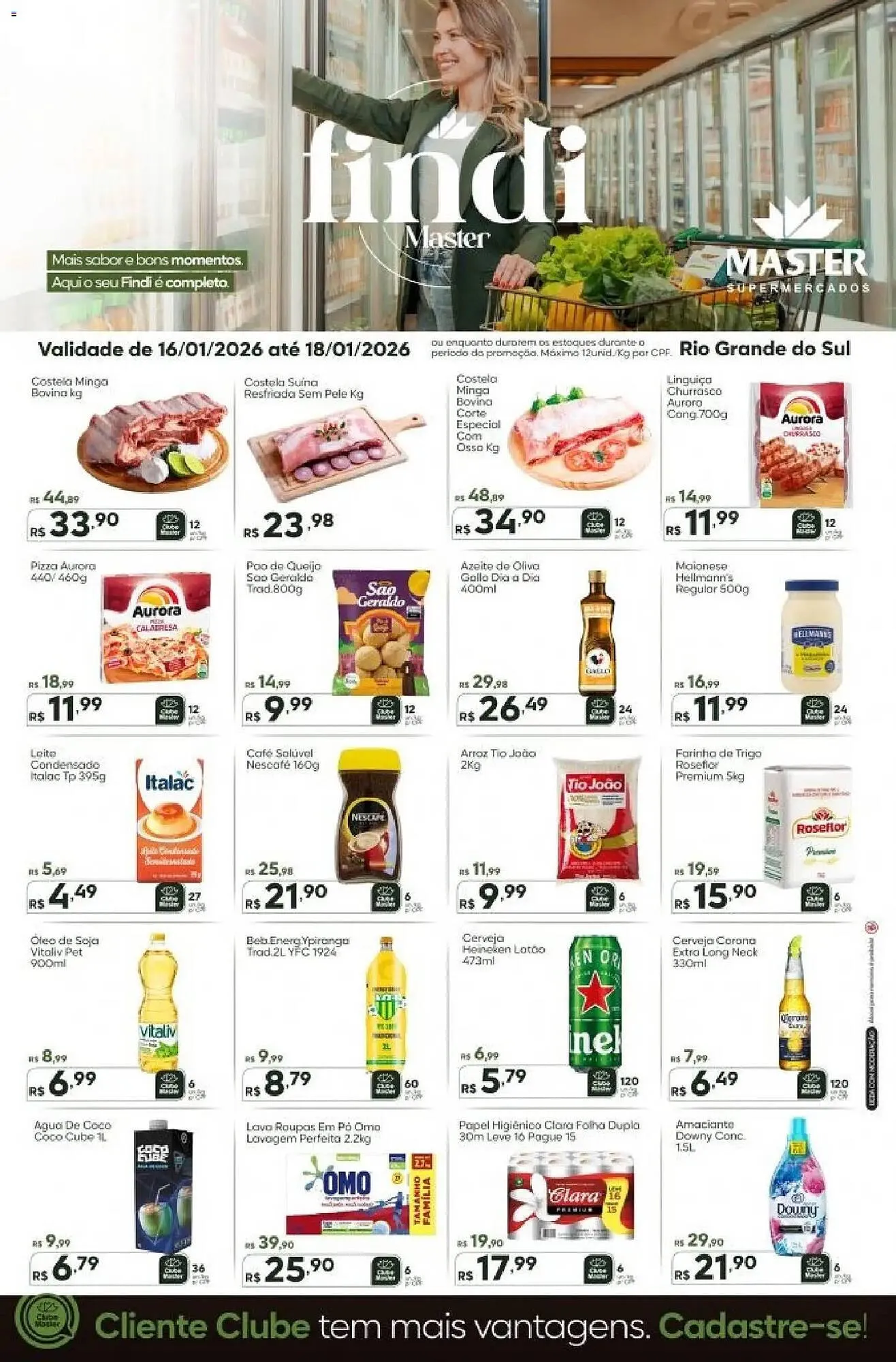 Encarte de Folheto Master Supermercados 16 de janeiro até 18 de janeiro 2026 - Pagina 1