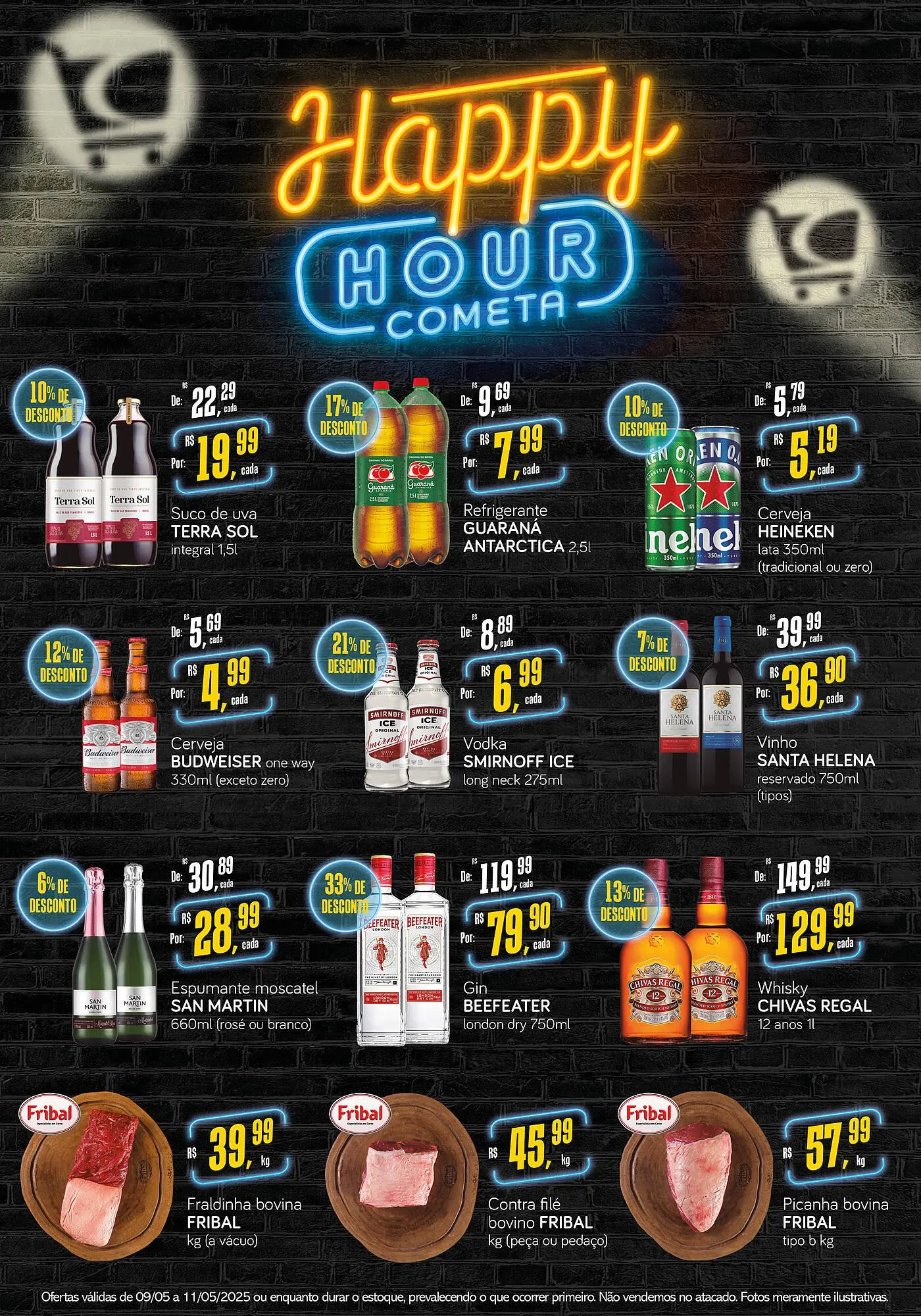 Encarte de Catálogo Cometa Supermercados 9 de maio até 11 de maio 2025 - Pagina 1