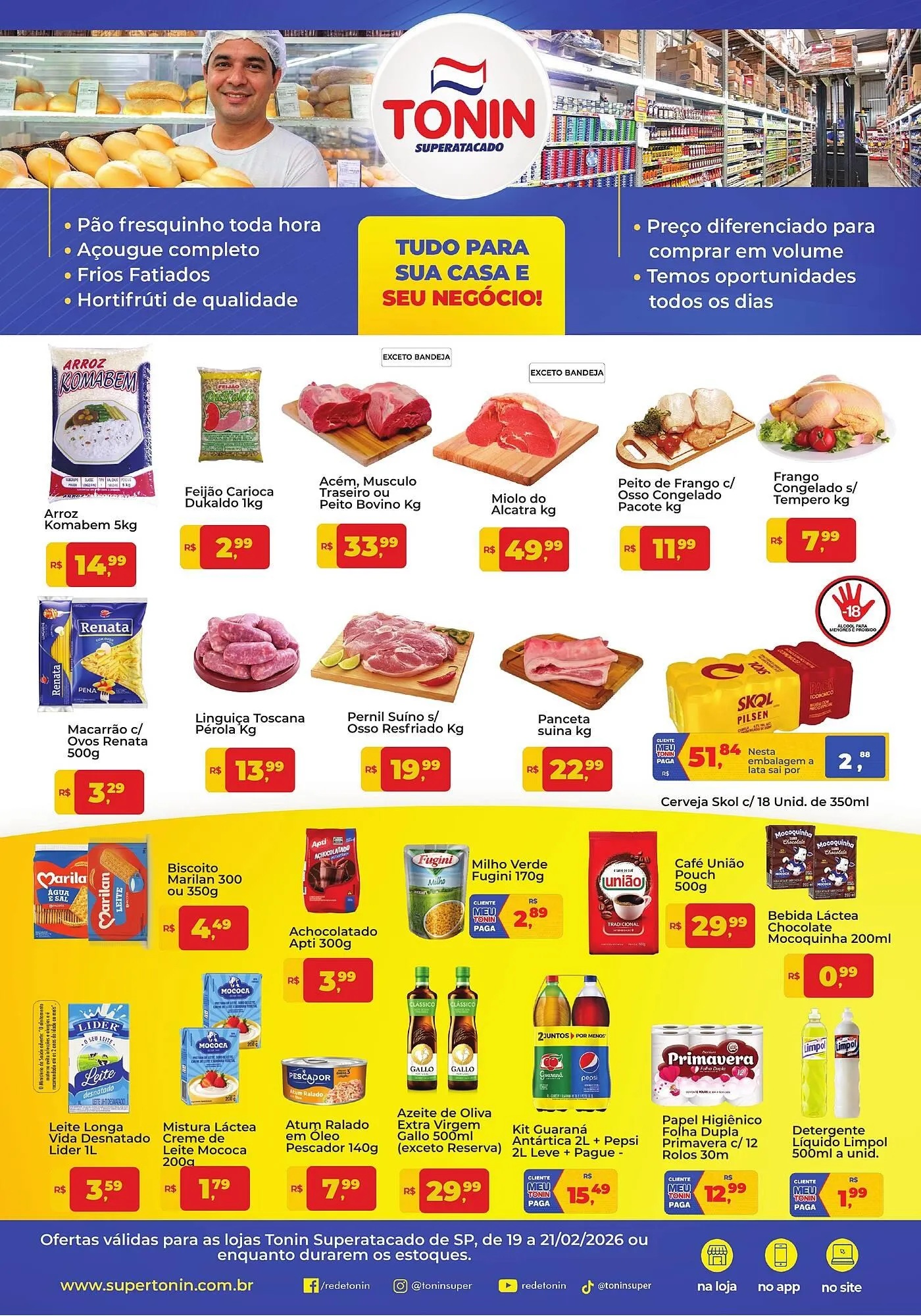 Encarte de Catálogo Tonin Superatacado 19 de fevereiro até 21 de fevereiro 2026 - Pagina 1