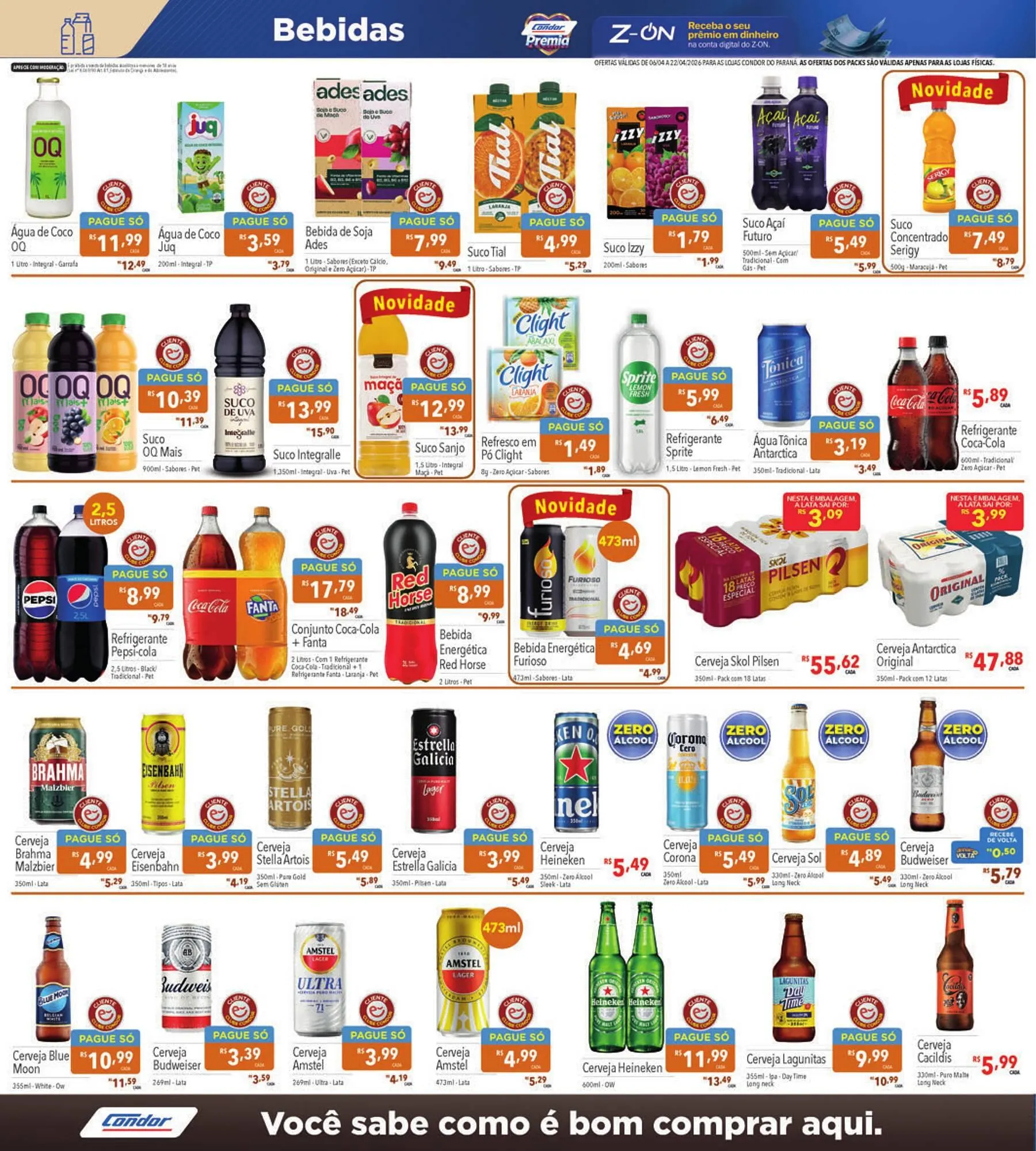 Encarte de Catálogo Supermercados Condor 6 de abril até 22 de abril 2026 - Pagina 16