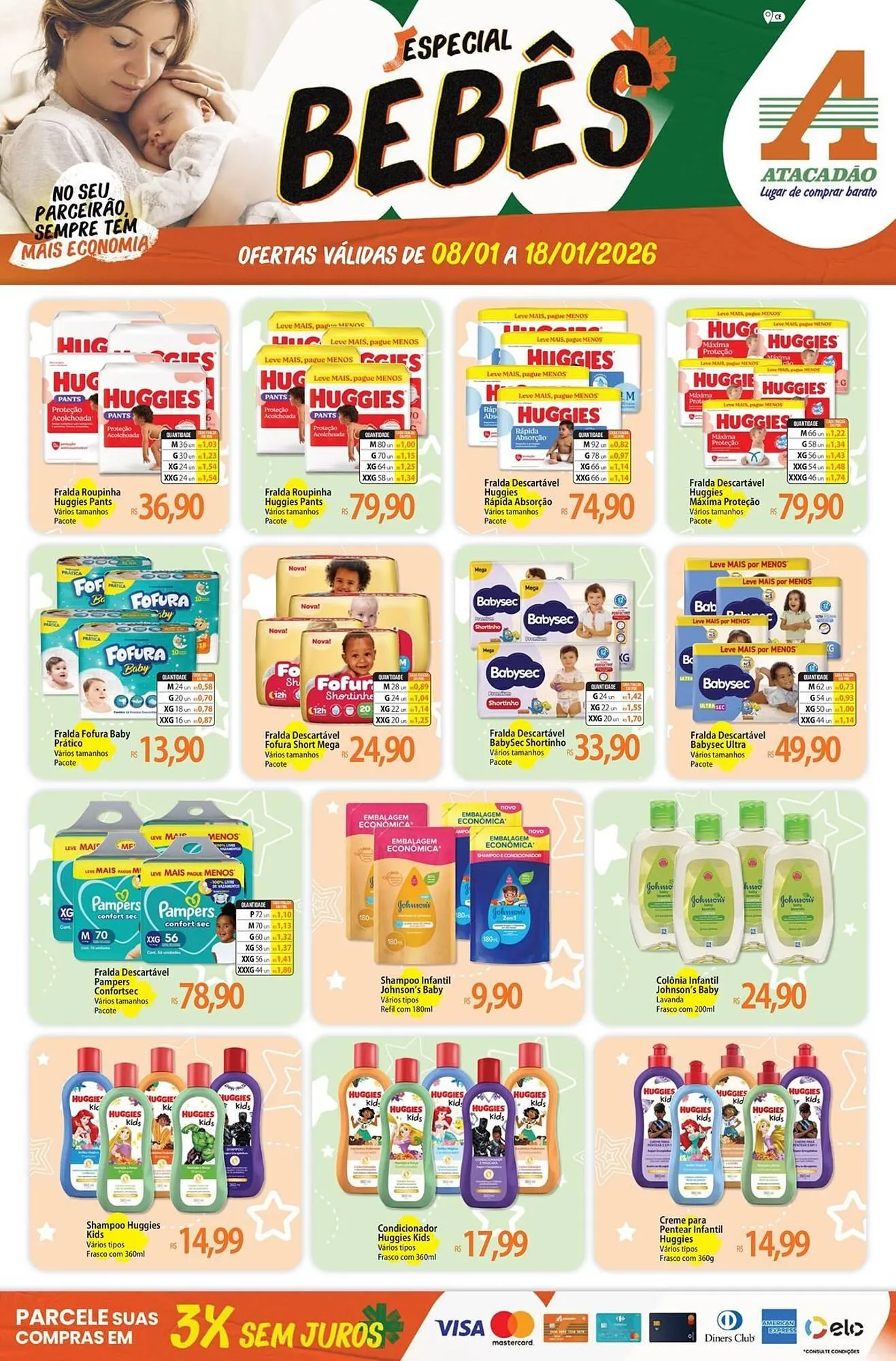 Encarte de Folheto Atacadão 8 de janeiro até 18 de janeiro 2026 - Pagina 1