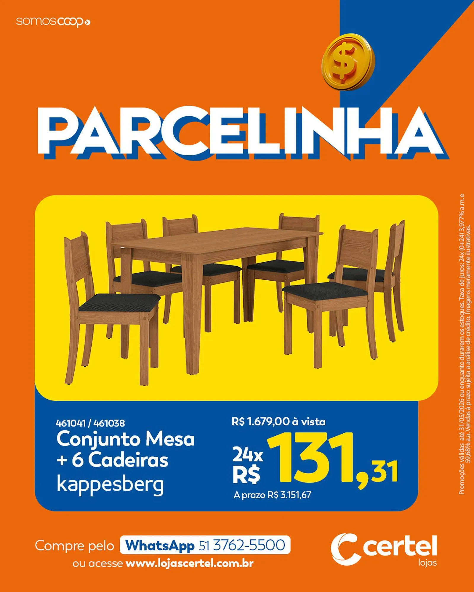 Encarte de Folheto Lojas Certel 9 de maio até 31 de maio 2026 - Pagina 1