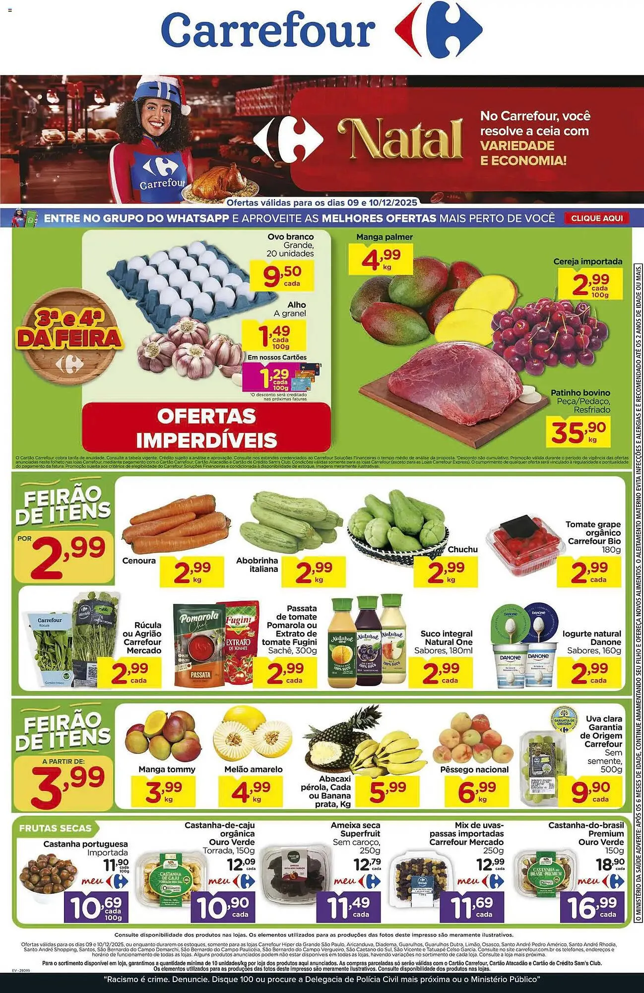 Encarte de Folheto Carrefour 9 de dezembro até 10 de dezembro 2025 - Pagina 1