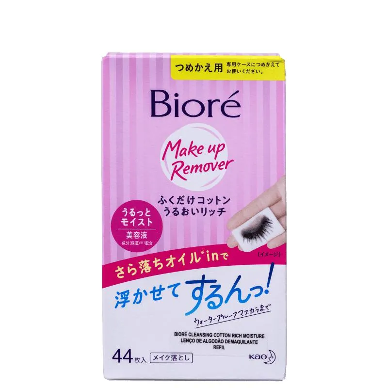 Lenço Demaquilante Bioré Make Up Remover Refil (44 Unidades)