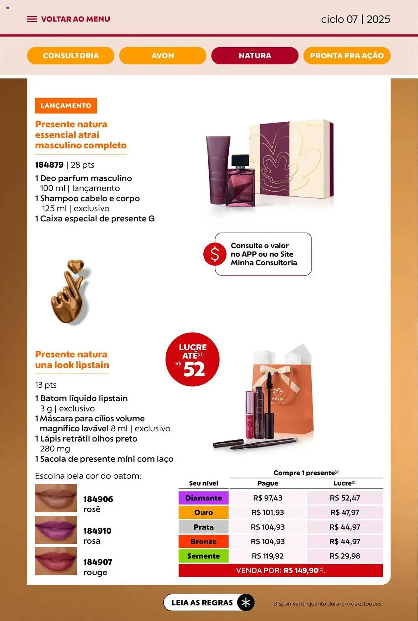 Encarte de Catálogo Avon 3 de abril até 1 de maio 2025 - Pagina 62