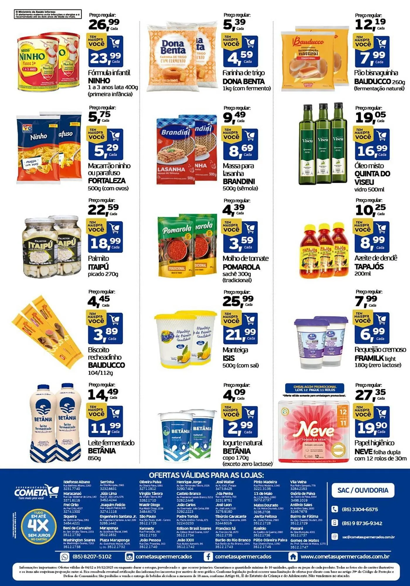 Encarte de Encarte Cometa Supermercados 4 de dezembro até 10 de dezembro 2025 - Pagina 2