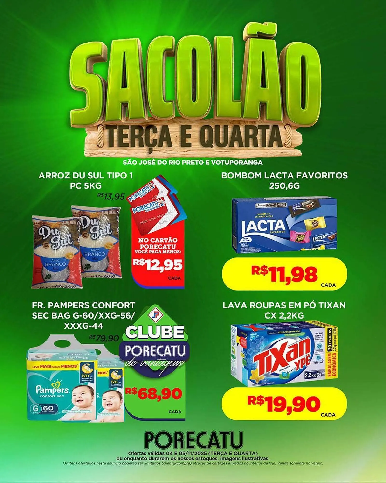 Encarte de Catálogo Supermercado Porecatu 4 de novembro até 5 de novembro 2025 - Pagina 2