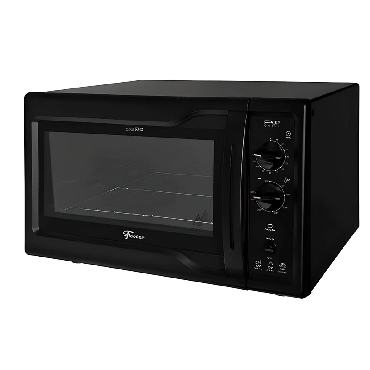 Forno Elétrico Fischer Pop Grill 44 Litros Preto