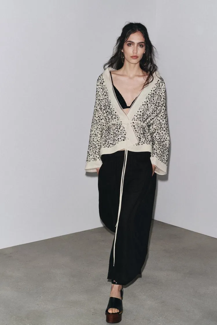 QUIMONO BORDADOS COM LINHO ZW COLLECTION