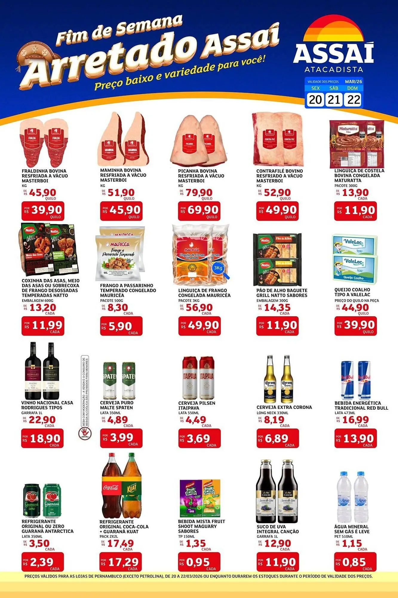 Encarte de Encarte Assaí Atacadista 20 de março até 22 de março 2026 - Pagina 1