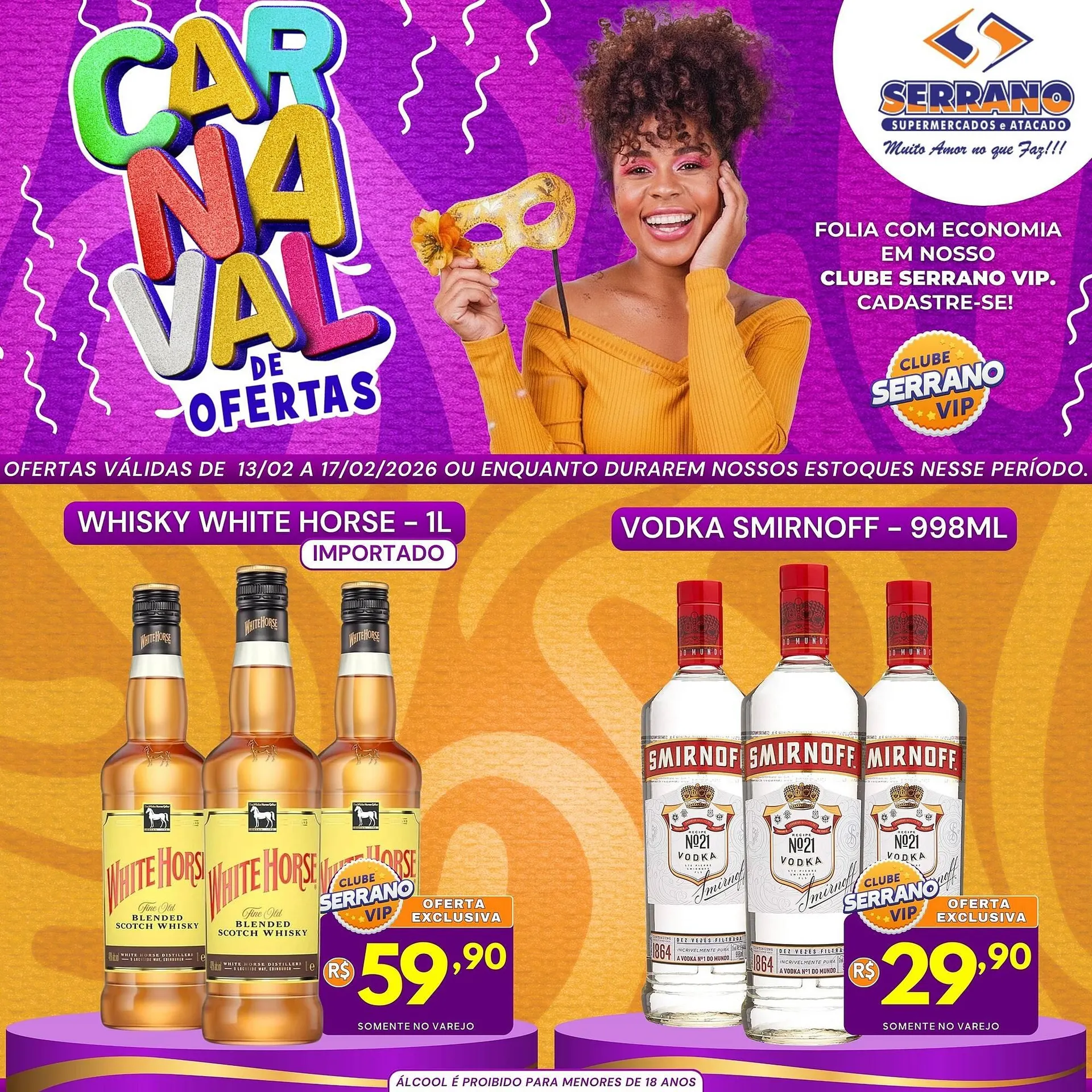 Encarte de Catálogo Serrano Supermercado 13 de fevereiro até 17 de fevereiro 2026 - Pagina 3