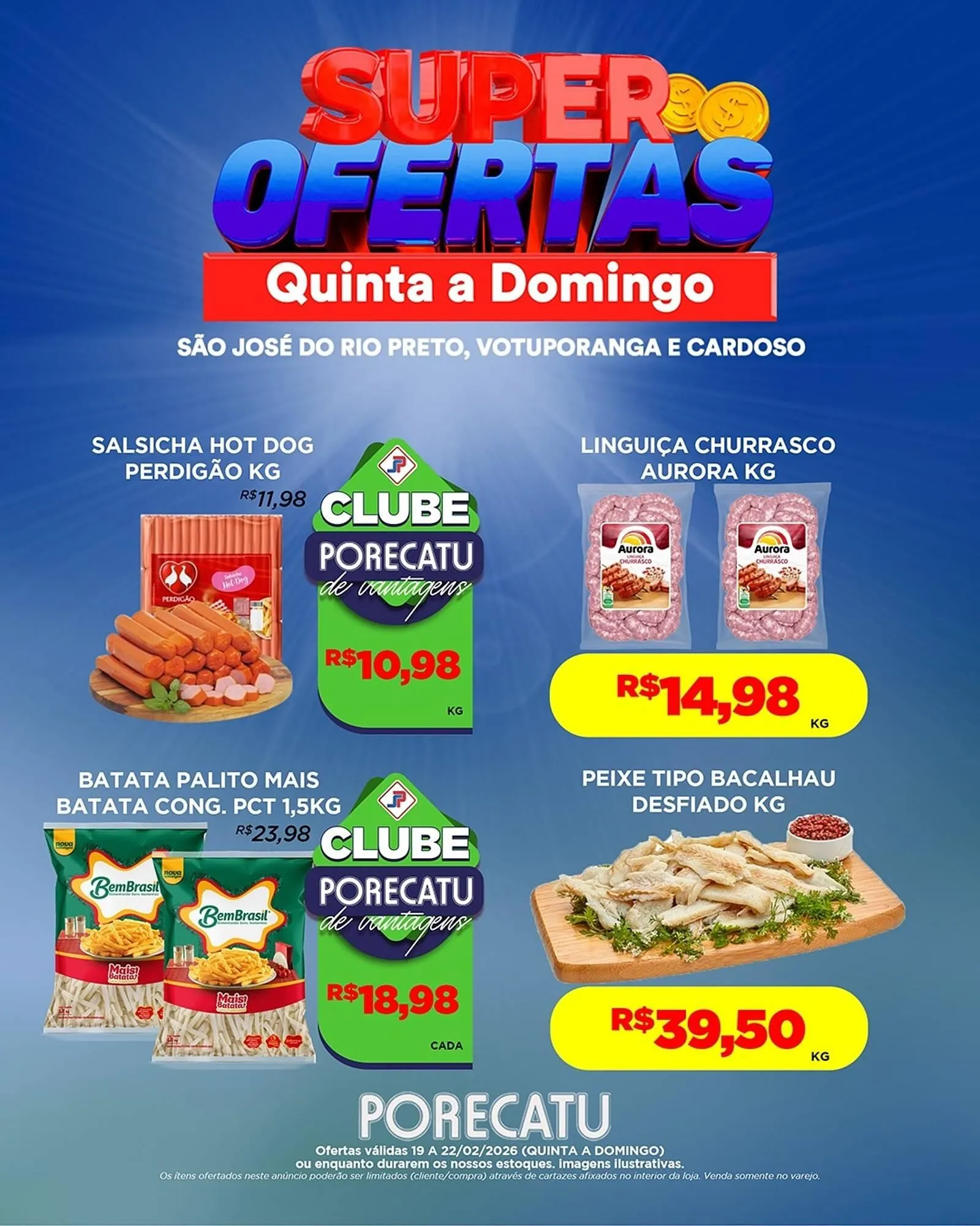 Encarte de Catálogo Supermercado Porecatu 19 de fevereiro até 22 de fevereiro 2026 - Pagina 3