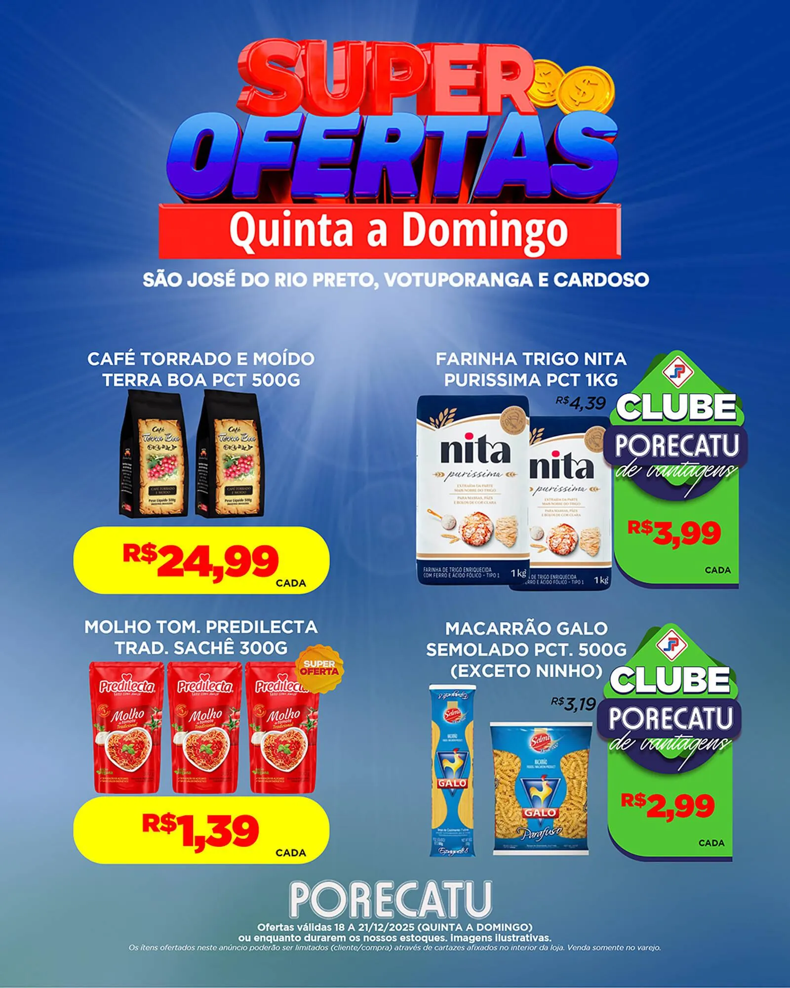 Encarte de Catálogo Supermercado Porecatu 18 de dezembro até 21 de dezembro 2025 - Pagina 3