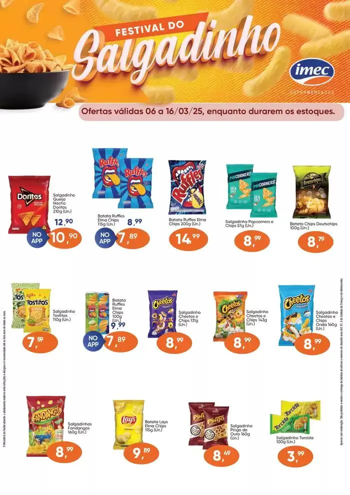 Encarte de Festival do Salgadinho 7 de março até 16 de março 2025 - Pagina 1