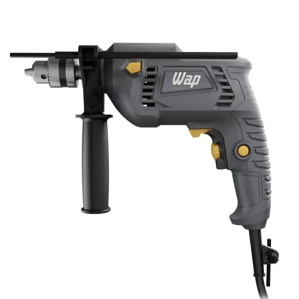 Parafusadeira e Furadeira Impacto Wap WF 700K10 Com 11 Acessórios